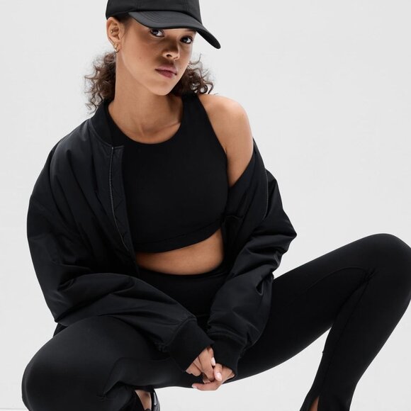 GapFit Power High Impact Racerback Sports Bra Black Small - Picture 2 of 7